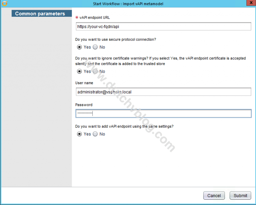 Backup vCenter 6.5 appliance with vRO and vAPI dutchvblog
